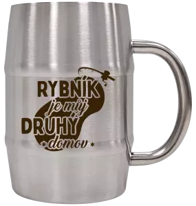 Nerezový chladicí půllitr Rybník je můj druhý domov