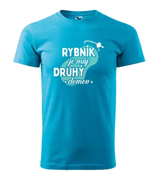 Pánské tričko Rybník je můj druhý domov