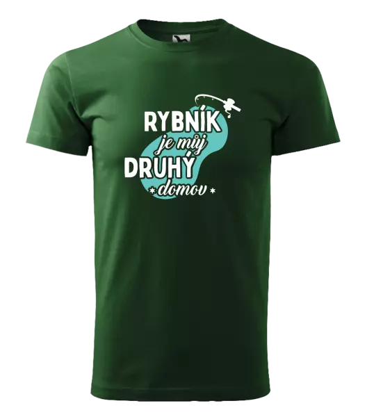 Pánské tričko Rybník je můj druhý domov