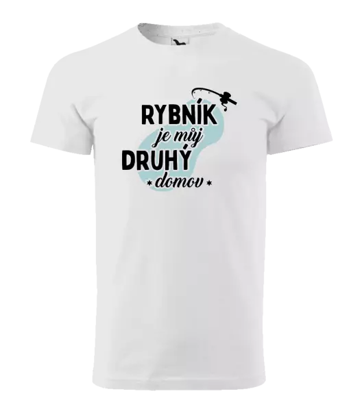 Pánské tričko Rybník je můj druhý domov
