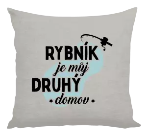 Polštář Rybník je můj druhý domov