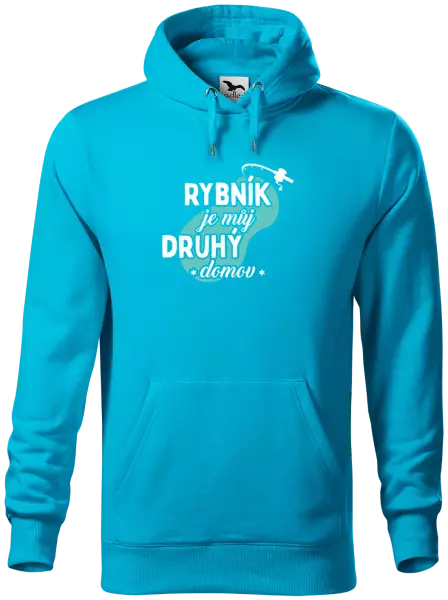 Pánská mikina Rybník je můj druhý domov