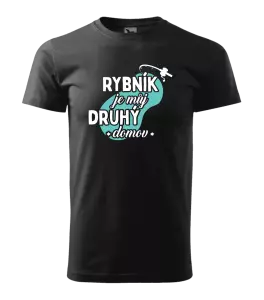 Pánské tričko Rybník je můj druhý domov