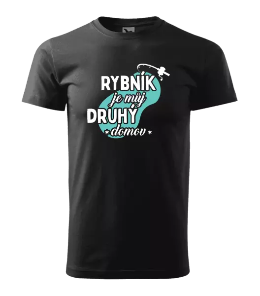 Pánské tričko Rybník je můj druhý domov