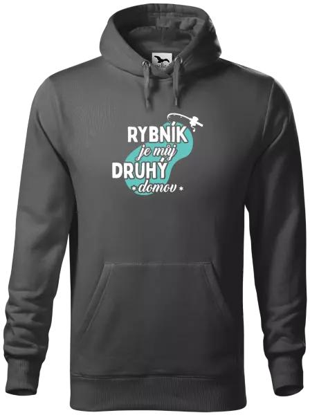 Pánská mikina Rybník je můj druhý domov