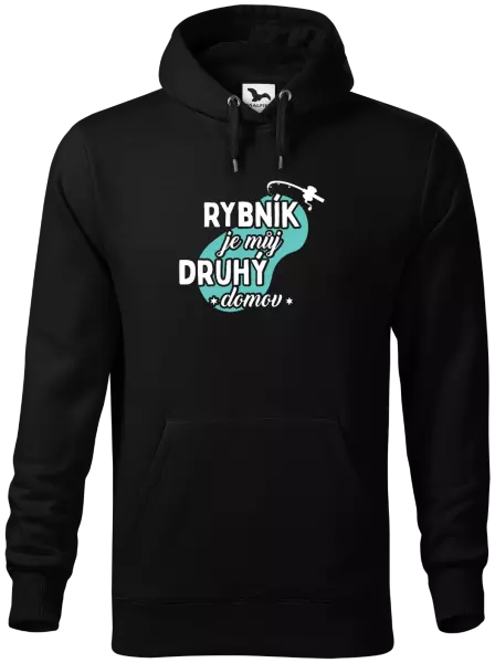 Pánská mikina Rybník je můj druhý domov