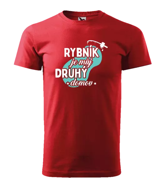 Pánské tričko Rybník je můj druhý domov