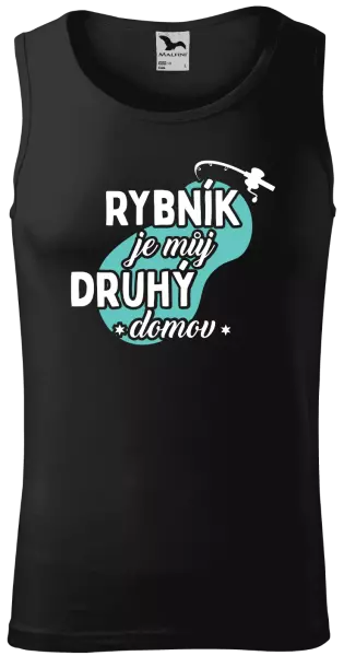 Pánské tílko Rybník je můj druhý domov