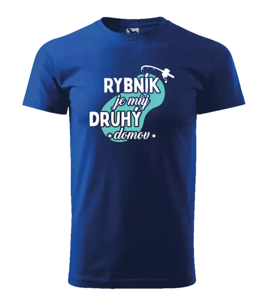 Pánské tričko Rybník je můj druhý domov