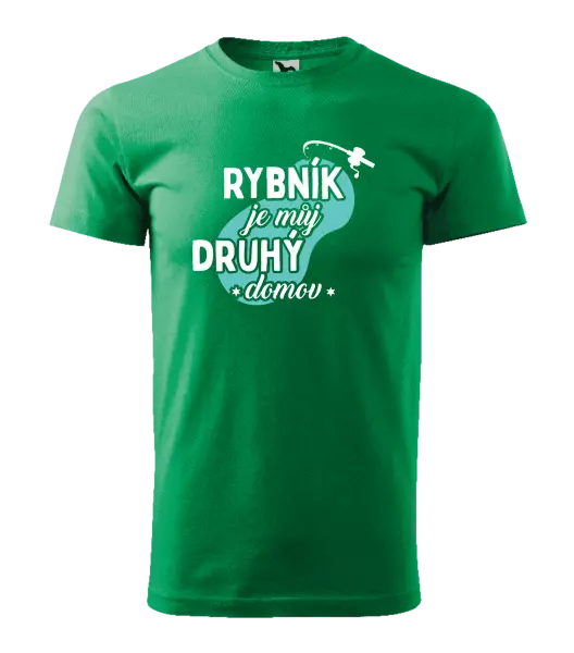 Pánské tričko Rybník je můj druhý domov