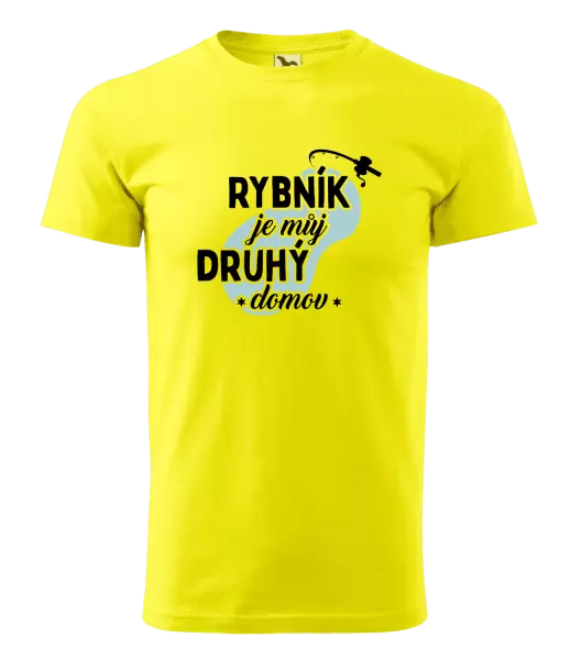 Pánské tričko Rybník je můj druhý domov