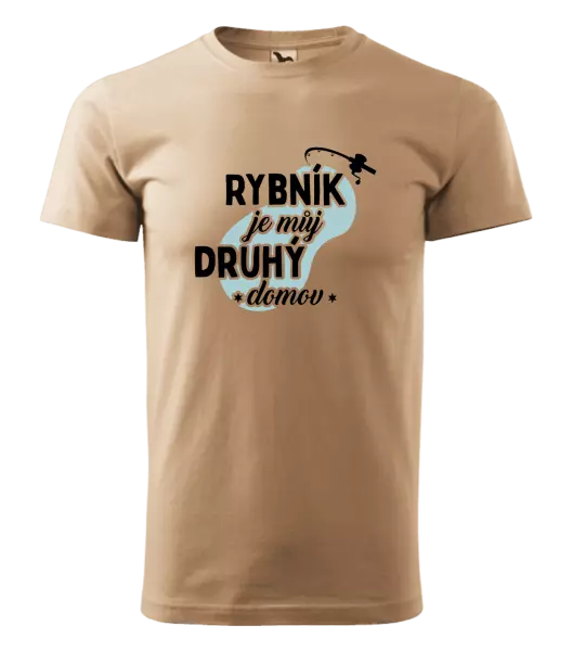 Pánské tričko Rybník je můj druhý domov