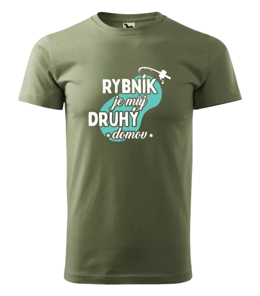 Pánské tričko Rybník je můj druhý domov