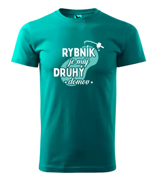 Pánské tričko Rybník je můj druhý domov