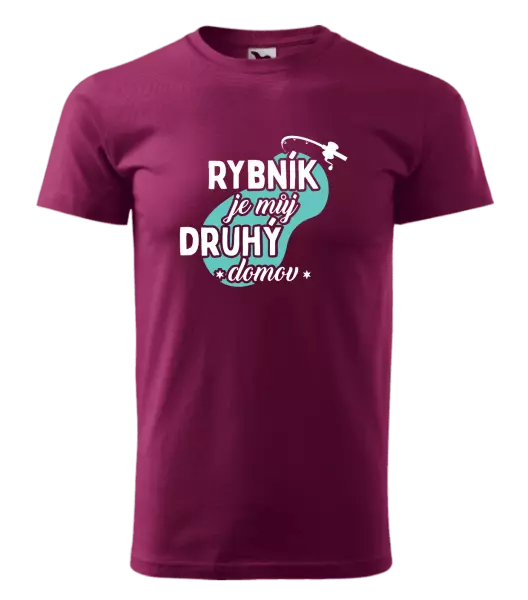 Pánské tričko Rybník je můj druhý domov