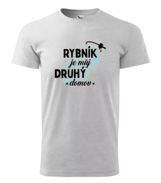 Pánské tričko Rybník je můj druhý domov