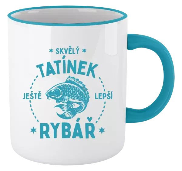 Hrnek Skvělý tatínek a ještě lepší rybář