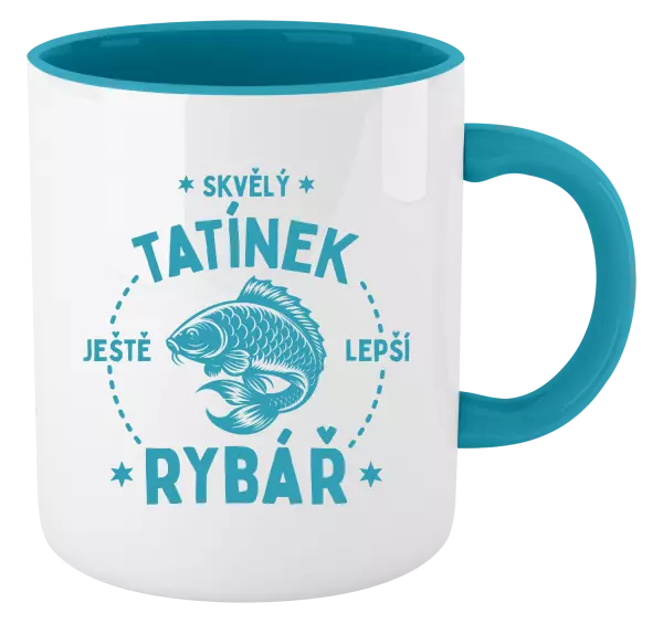 Hrnek Skvělý tatínek a ještě lepší rybář