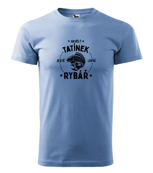 Pánské tričko Skvělý tatínek a ještě lepší rybář