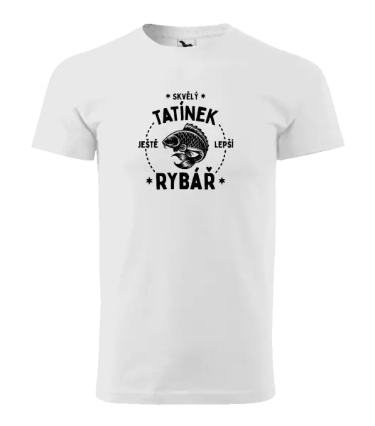 Pánské tričko Skvělý tatínek a ještě lepší rybář
