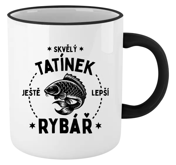 Hrnek Skvělý tatínek a ještě lepší rybář