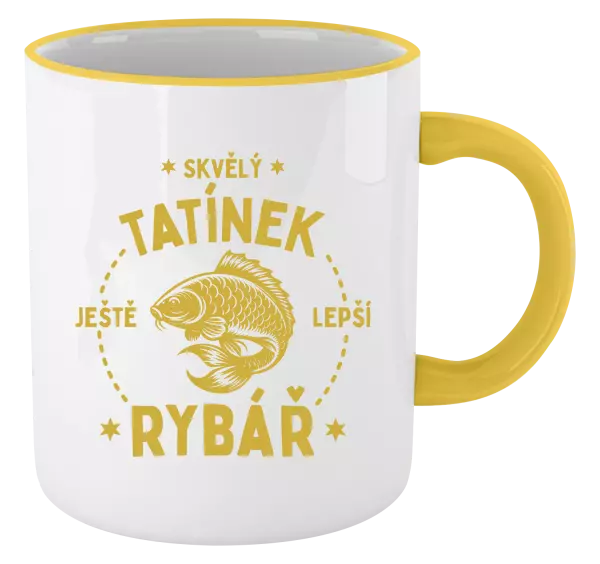 Hrnek Skvělý tatínek a ještě lepší rybář