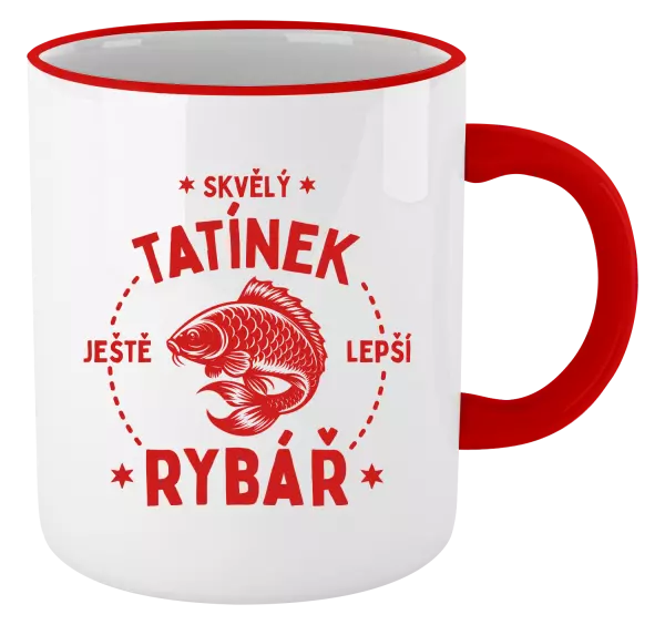 Hrnek Skvělý tatínek a ještě lepší rybář