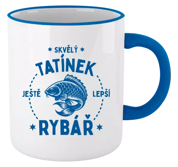 Hrnek Skvělý tatínek a ještě lepší rybář