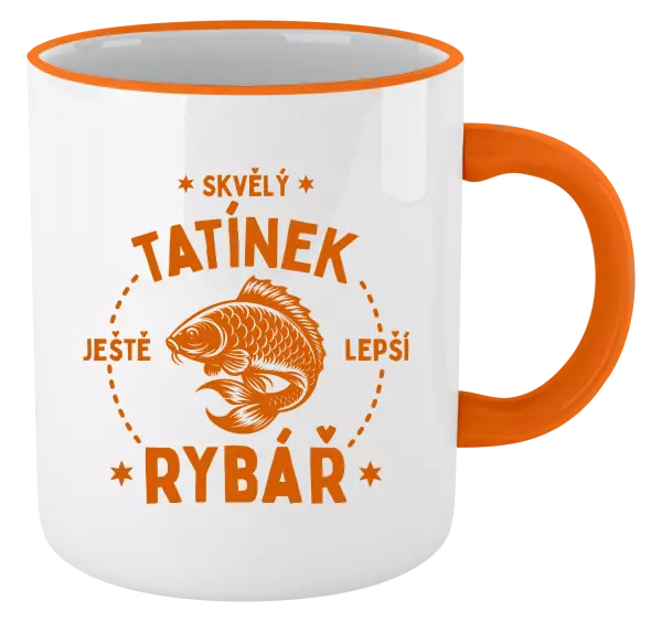 Hrnek Skvělý tatínek a ještě lepší rybář