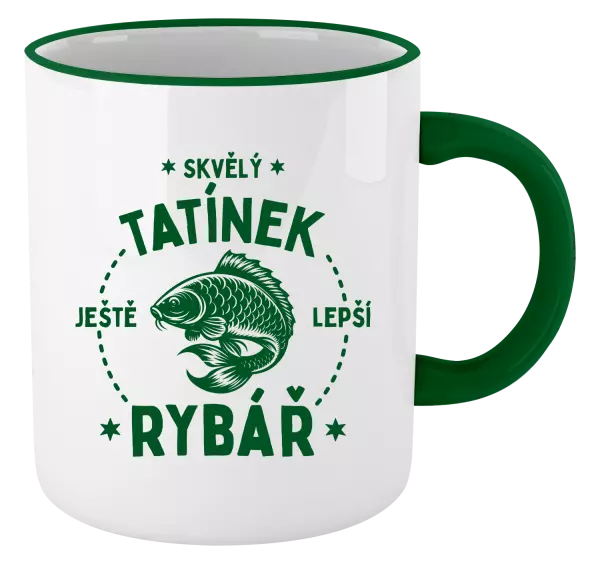 Hrnek Skvělý tatínek a ještě lepší rybář