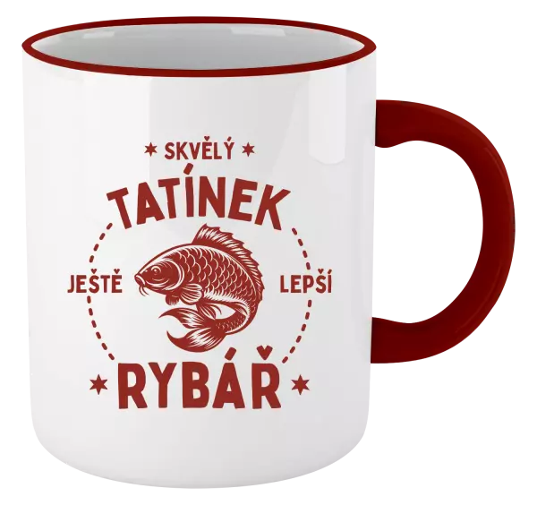 Hrnek Skvělý tatínek a ještě lepší rybář