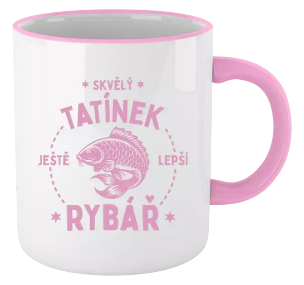 Hrnek Skvělý tatínek a ještě lepší rybář