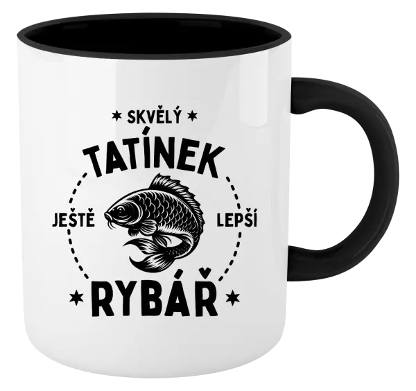 Hrnek Skvělý tatínek a ještě lepší rybář