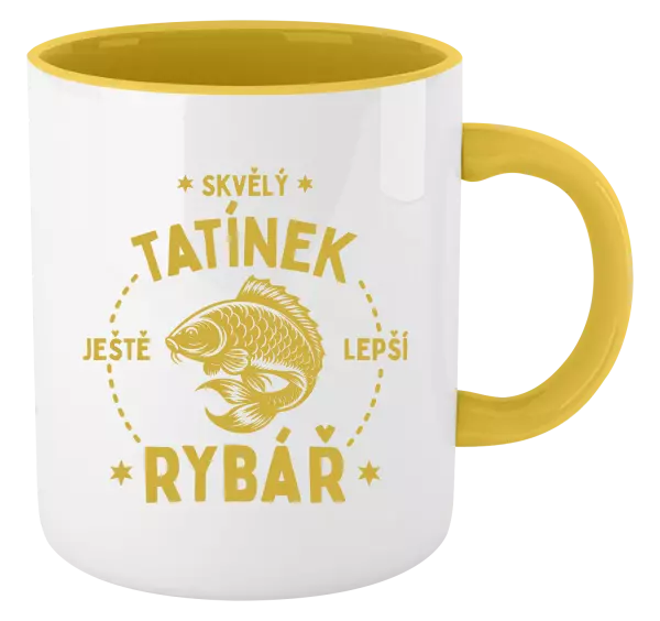 Hrnek Skvělý tatínek a ještě lepší rybář