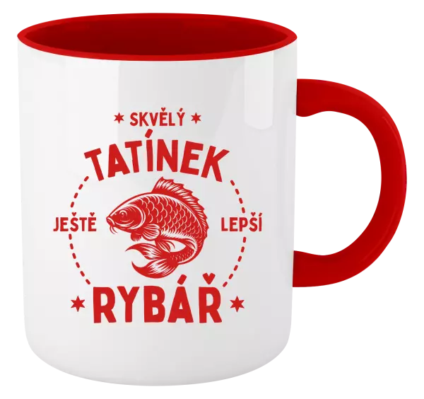 Hrnek Skvělý tatínek a ještě lepší rybář
