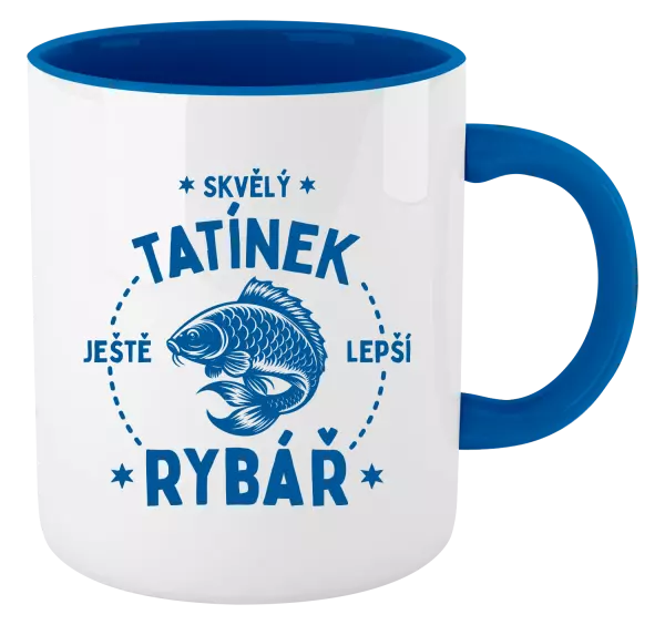 Hrnek Skvělý tatínek a ještě lepší rybář