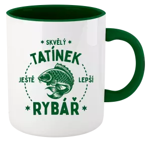 Hrnek Skvělý tatínek a ještě lepší rybář