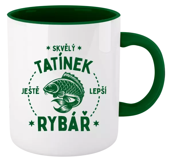 Hrnek Skvělý tatínek a ještě lepší rybář