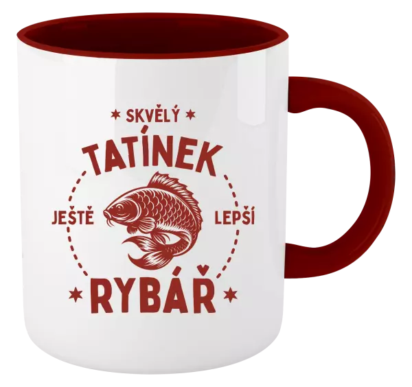 Hrnek Skvělý tatínek a ještě lepší rybář