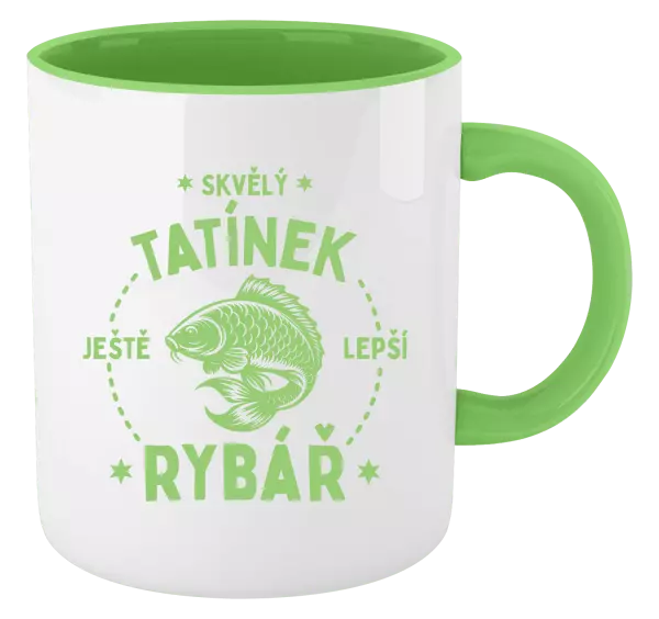 Hrnek Skvělý tatínek a ještě lepší rybář