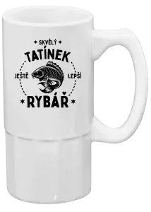 Půllitr Skvělý tatínek a ještě lepší rybář