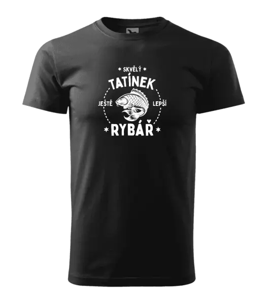 Pánské tričko Skvělý tatínek a ještě lepší rybář