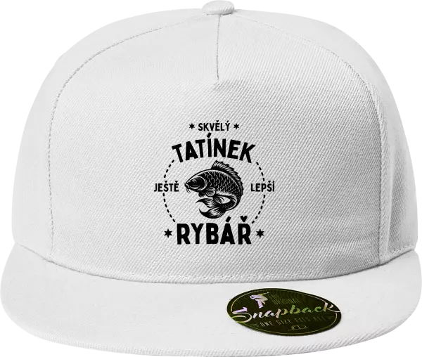 Snapback kšiltovka Skvělý tatínek a ještě lepší rybář