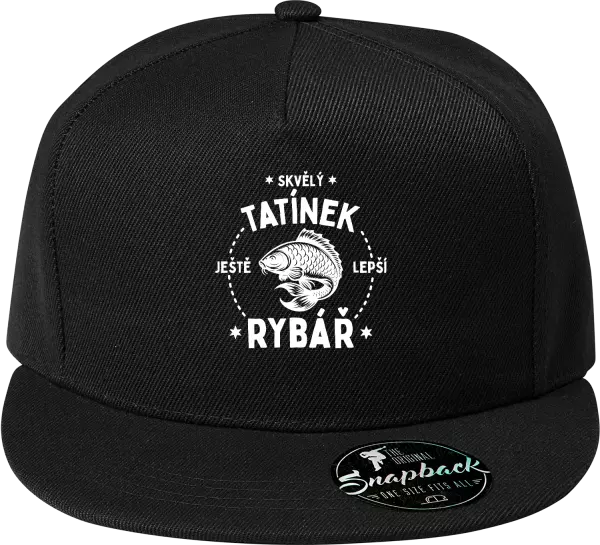 Snapback kšiltovka Skvělý tatínek a ještě lepší rybář