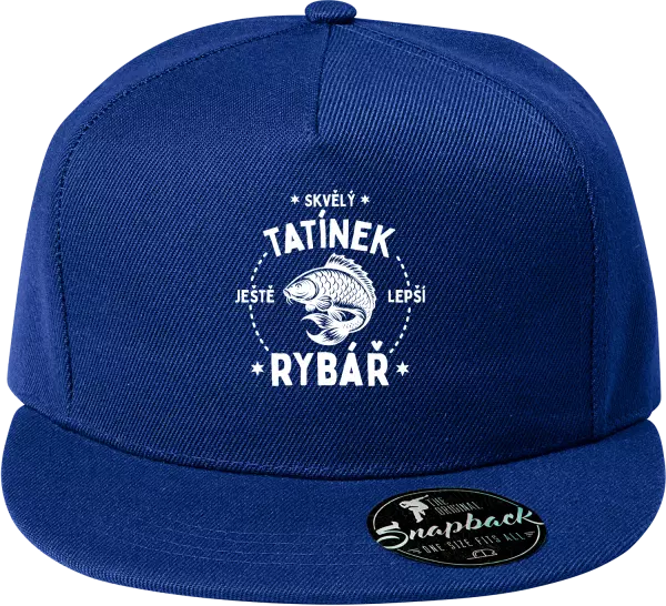 Snapback kšiltovka Skvělý tatínek a ještě lepší rybář