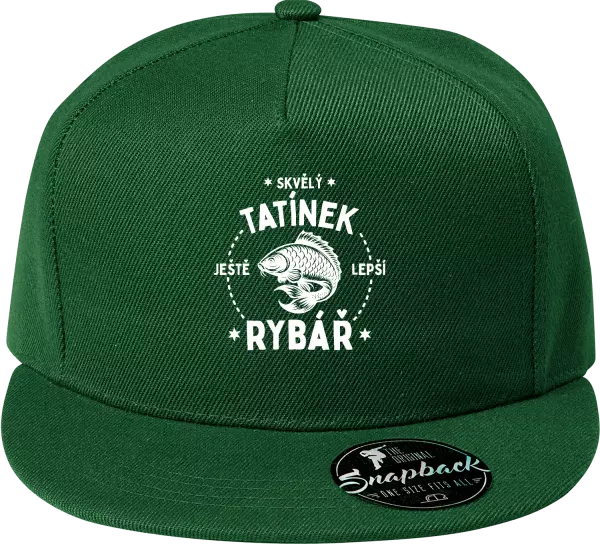 Snapback kšiltovka Skvělý tatínek a ještě lepší rybář