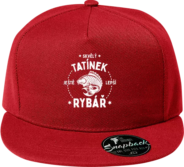 Snapback kšiltovka Skvělý tatínek a ještě lepší rybář