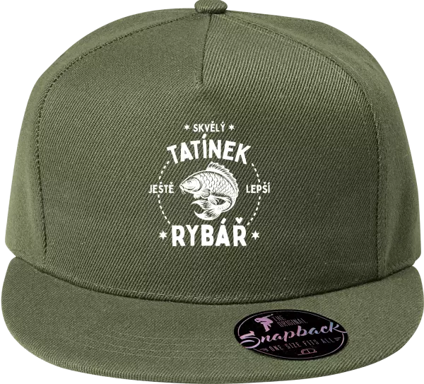 Snapback kšiltovka Skvělý tatínek a ještě lepší rybář
