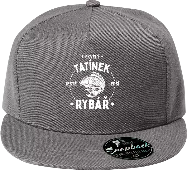 Snapback kšiltovka Skvělý tatínek a ještě lepší rybář