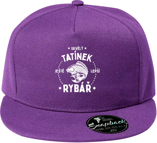 Snapback kšiltovka Skvělý tatínek a ještě lepší rybář